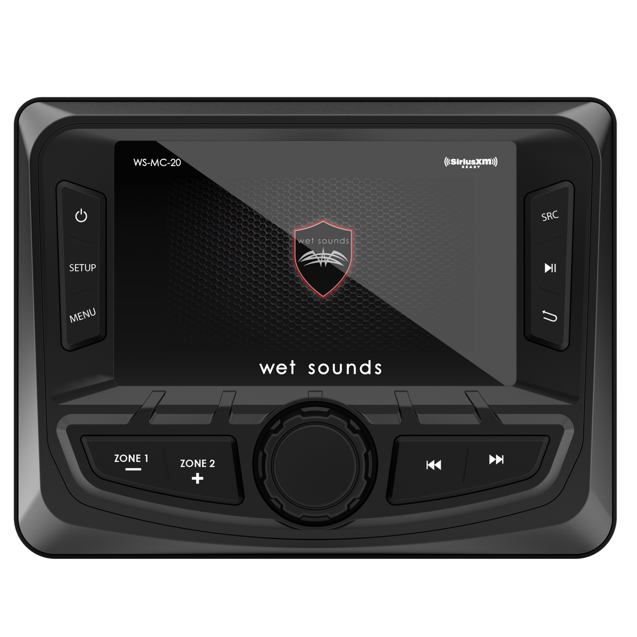 WS-MC-20 | Wet Sounds Compact 2-Zone Media Receiver Source Unit with SiriusXM-Ready and NMEA 2000 Connectivity