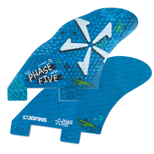 PHASE FIVE 3D SPEED BASE TWIN FIN SET