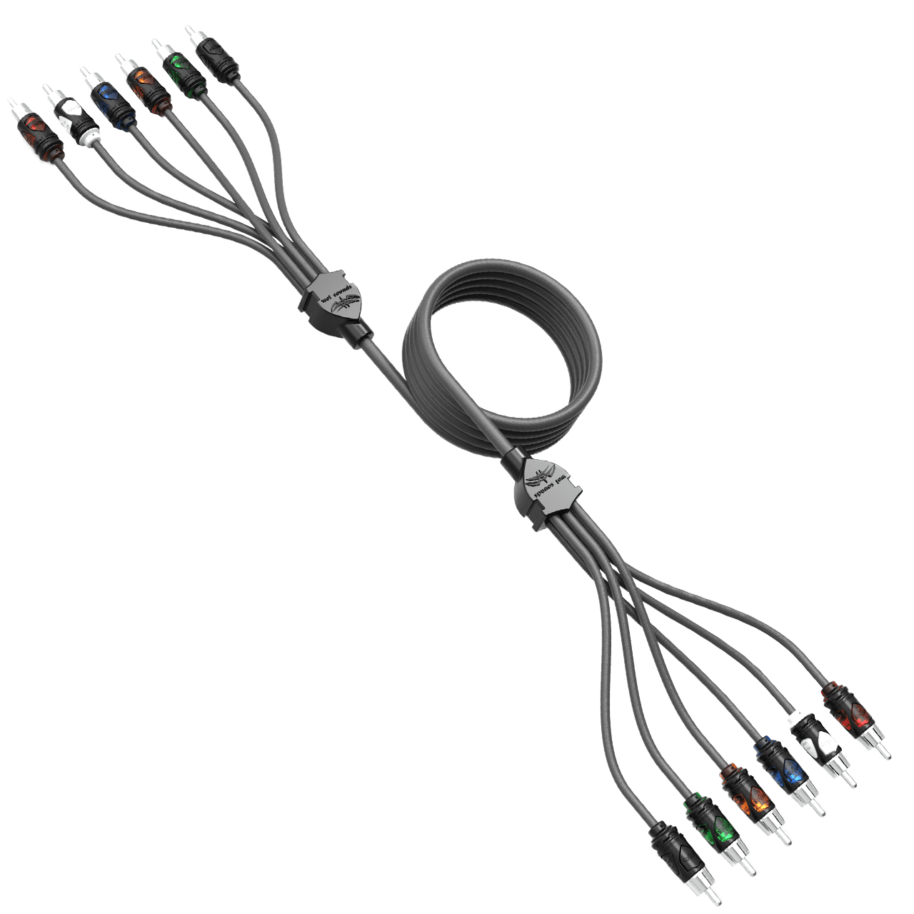 RCA-6CH 23FT WET WIRE | 23FT 6-канальний RCA кабель